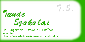 tunde szokolai business card